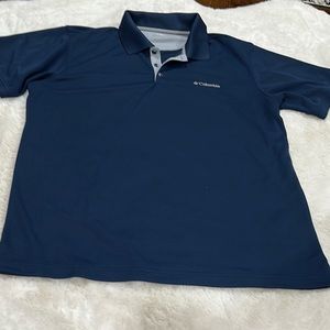 Men’s Large Columbia Golf polo navy blue- bundle
